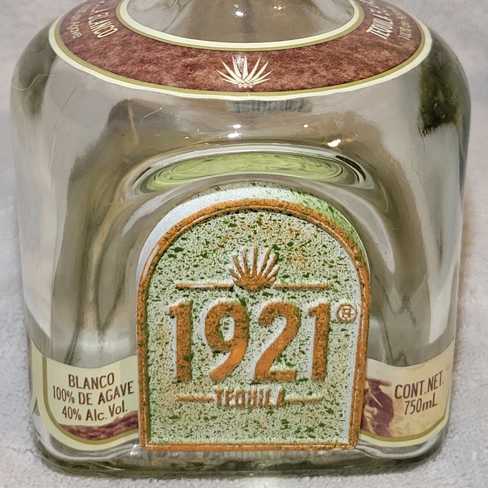 1921 BOTTLE TEQUILA, CLEAR GLASS